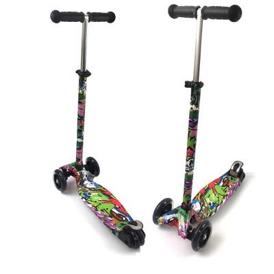 China Hot Selling Amazing Foldable Wholesale Price Kids Child Mini PU Wheel Scooter for sale