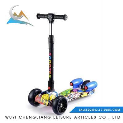 China PU wheel fold up size 28*78cm big wheel 4.5/4.9kgs 2018 aluminum child kick scooters for sale