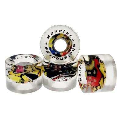 China Kid Customize PU Skateboard Wheel Longboard Wheels Skateboard Wheels for sale