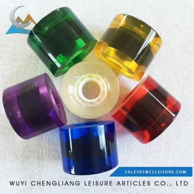 China High Quality PU PU Polyurethane Die Casting 50mm 60mm 70mm Longboard Skateboard Wheel for sale