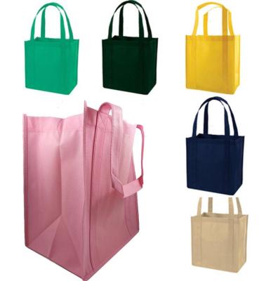 China Custom eco friendly printing reusable supermarket grocery promotion eco friendly shopping non woven carry cloth tote bag for sale