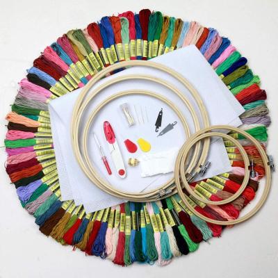 China China Embroidery Kit for Beginners, Embroidery Hoop, Fabric, Accessories Materials and Threads to Embroidery Sewing Craft for sale