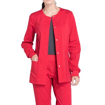 China Best Selling Professional Female Hospital Design Nurse White Hospital Scrub Suit Factory Made Uniform for sale