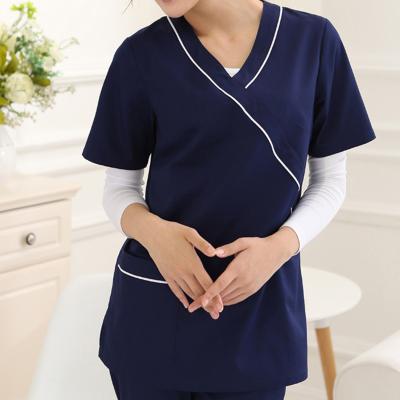 China Fashion High Temperature Resistant Modern Nurse Scrubs And Sap Beauty Salon Uniform for sale