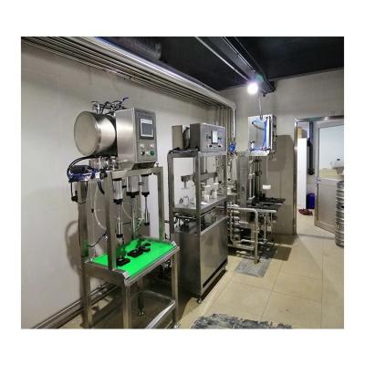 China Manual Type Beer Filling Hotels Semi-Automatic Line for sale