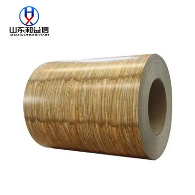 China Wood Grain Pattern Printed Color Coated Steel Coil PPGI Roll Prepainted Galvanized Steel Sheets / Coils for sale