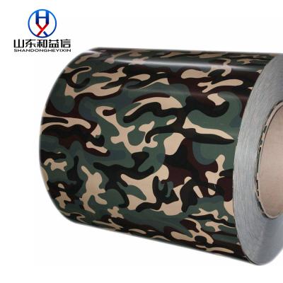 China Camouflage Color Coated Iron Sheet Prepainted Steel PPGI Steel Roll for sale