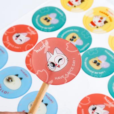 China Waterproof Custom Epoxy Resin Cartoon Dome Label Stickers Adhesive Glue Stickers For Gifts for sale