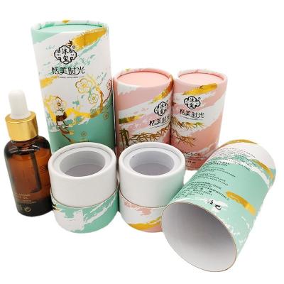 China Biodegradable Cosmetic Essential Oil Bottle Perfume 30ml Kraft Paper Tube for sale