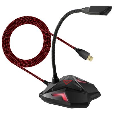 China Gooseneck Microphone G55 Usb Gaming Microphone Gooseneck Computer Microphone for sale