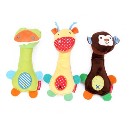 China Newborn Soft Toys Hand Ring Lovely Zoo Series Baby Plush Hand Ring for sale