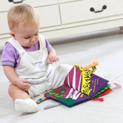 China Enlightenment Early Education 0-1 Year Old Baby Toy Baby Cloth Book for sale