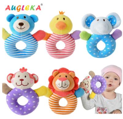 China Baby Hand Grip Infant Plush Toy 0-1 Year Old Hand Ringer Plush Toy for sale