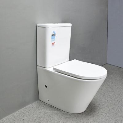 China Double-Flow CE Certificates Australian Standard Customized White Color WC Ceramic WC Suite for sale