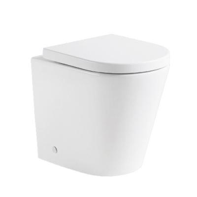 China Double-Flow Western Design Good Price Floor Standing Back To Wall Mounted Rimless Toilet for sale