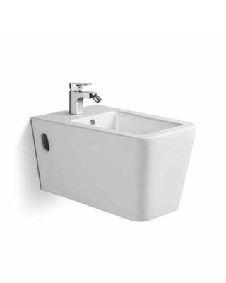 China Modern Ceramic Rectangle Shape Bathroom Good Quality Wall Mounted WC Wall Hung WC Bidet for sale