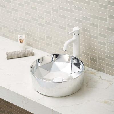 China Modern Stylish Clear Tempered Glass Vessel Bathroom Bowl Art Sink Basin for sale