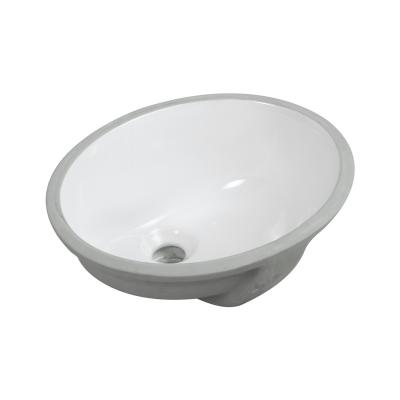 China Factory Price Undercounter Sanitary Easy Clean Modern Lavatory Basin Oval Sink for sale