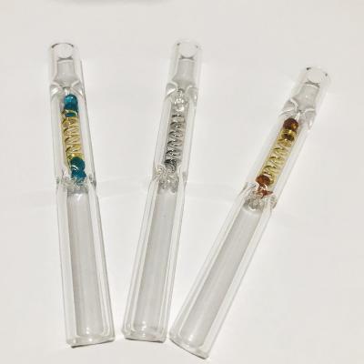 China 2021 New Arrival Weed One Glass OG Chillum Diamond Glass Pipe Dugout Tobacco Smoking Pipe for sale