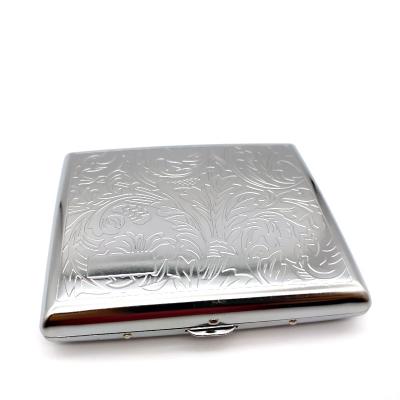 China New Arrival Factory Wholesale 20 Pcs Metal Cigarette Holder Co-holder Tobacco Stamping Design Box for sale