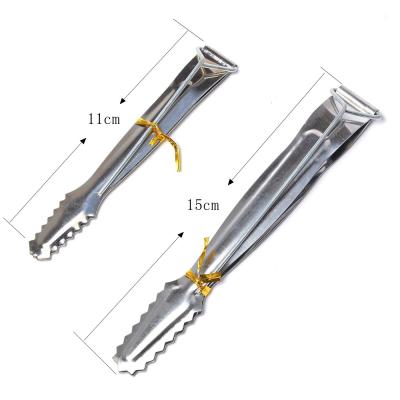 China Charcoal Tongs Wholesale Metal Charcoal Tongs Hookah Accessories Shisha Hookah Charcoal BBQ Tongs Two Size for sale