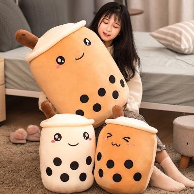 China Custom Cute Eco-Friendly Bubble Tea Plushie Toy Boba Milk Tea Plush Toy Keychain Fruit Plush Toy for sale