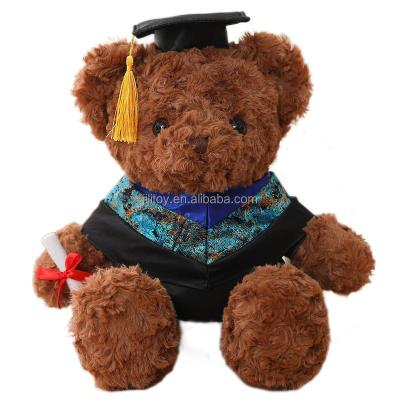 China Custom Eight Graduation Bear Eco-Friendly Material Style 16 Inch Class Of 2022 Graduation Plush Teddy Bear Plush Toy for sale