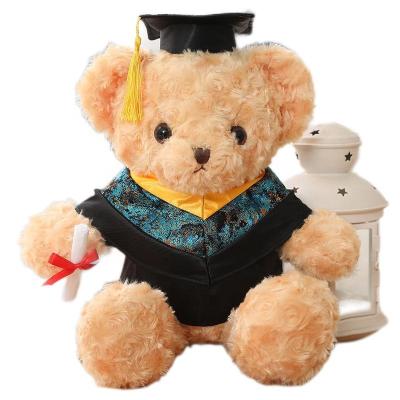 China Custom Eight Graduation Bear Eco-Friendly Material Style 16 Inch Class Of 2022 Graduation Bear Plush Sublimation With Sublimation Shirt for sale