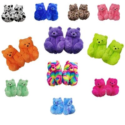 China Fashion Trend In Cheap Running Custom Cheap Teddy Bear Slipper Animals OEM ODM Bedroom Animal Slippers Teddy Bear Slippers for sale