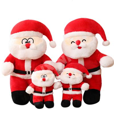 China Free Sample OEM Promotional Custom Stuffed Christmas Santa Claus Plush Toys Doll Other Christmas Decorations for sale