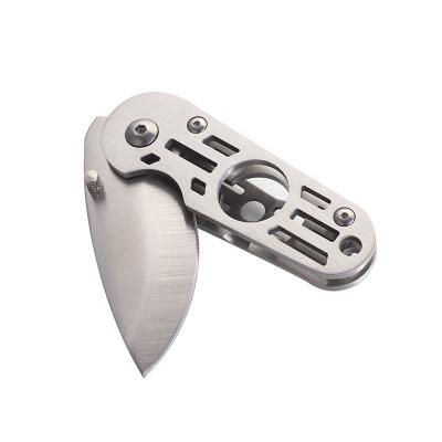 China New Portable 2 In 1Cigar Accessories Stainless Steel Cigar Cutter Knife Pocket Travel Navaja Bolsillo Multifunctional Cigar Knife for sale