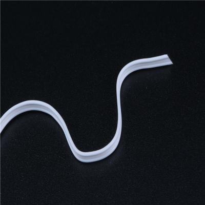 China 4mm Professional Supplier white double core plastic nose bridge clip for sale