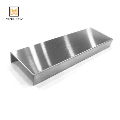 China Modern Factory Directly Wall Edge Trim 304 U Shape Stainless Steel Tile Trim For Floor Or Wall Edge Decoration Free Sample for sale