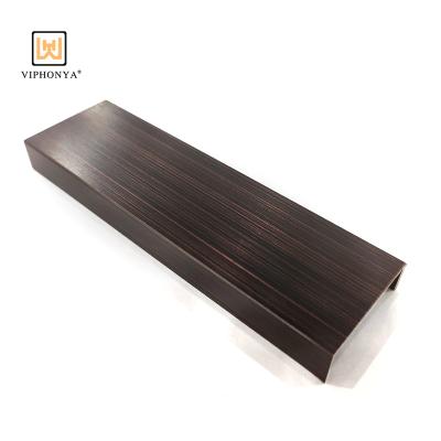 China Free Sample Stainless Steel Modern Edge Trim OEM Logo Ceramic Tile Profiles For Various Sizes Floor And Wall Edge Decoration for sale