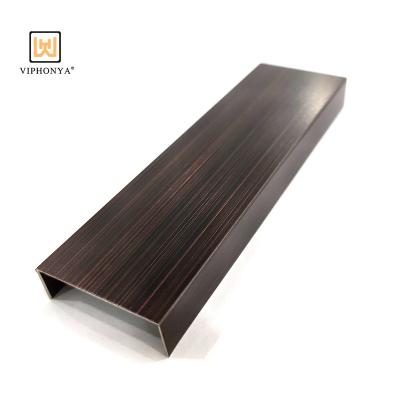 China Wholesale Modern High Quality Tile Edging Profiles Metal Tile Edge Trim 304 Stainless Steel Tile Profiles For Wall Edges for sale