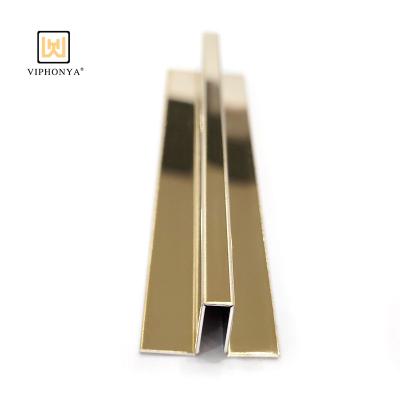 China Modern Y-Profile Anti-fingerprint Stainless Steel Factory Viphonya Tile Guard Trim Tile Hall Accessories for sale