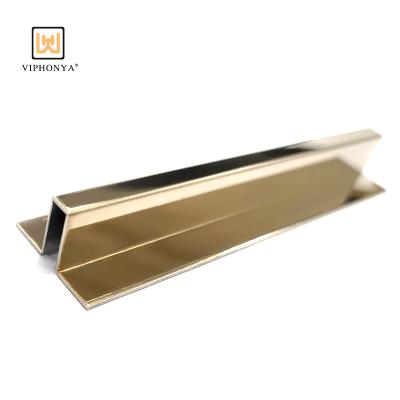 China Cheap Modern Stainless Steel Y-Profile Price Viphonya Tile Protector Trim Tile Accessories Y-shaped Hotel for sale