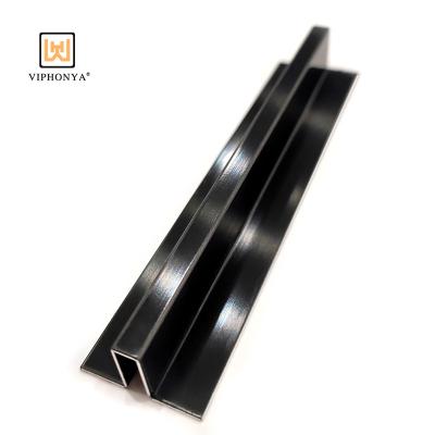 China Viphonya Y-shaped Finish Fittings / Modern Glossy Brushed Y-shaped Stainless Steel Finish Profile Tile Guard Trim Tile Hall for sale