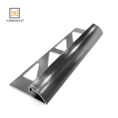 China Modern Viphonya J Shaped Stainless Steel Profile ODM OEM J Shaped Tile Trim Tile Accessories Anti-Fingerprint For Carpet Decor for sale