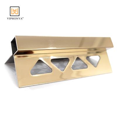 China Modern Viphonya Q Shaped Stainless Steel Profile Q Shaped Tile Trim Tile Accessories In Common Customized Sizes for sale