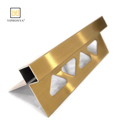 China Modern Viphonya Q Shaped Stainless Steel Profile Q Shaped Tile Trim Tile Accessories Customized Designed for sale