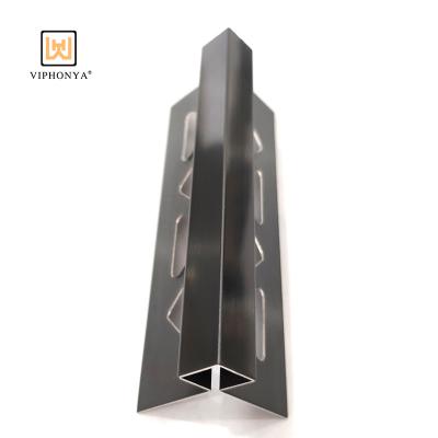 China Modern Viphonya Q Shaped Stainless Steel Profile Q Shaped Tile Trim Tile Accessories For Wall Corner for sale