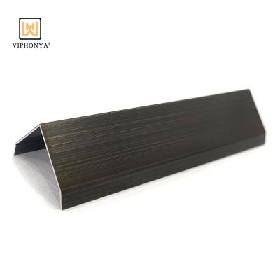 China Viphonya 2022 Modern V Shaped Stainless Steel Profile Metal Tile Trim For Wall Corner Protection for sale