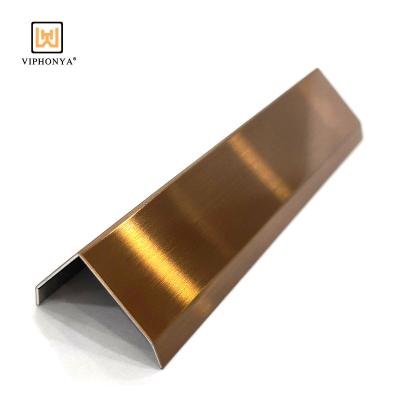 China Modern Commercial Closed Stainless Steel Tile Trim for sale