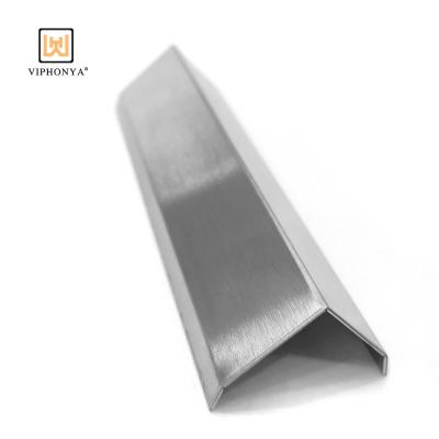 China Modern V Shaped Stainless Steel Profile Corner Protection Metal Tile Trim from Viphonya Manufacturer for sale