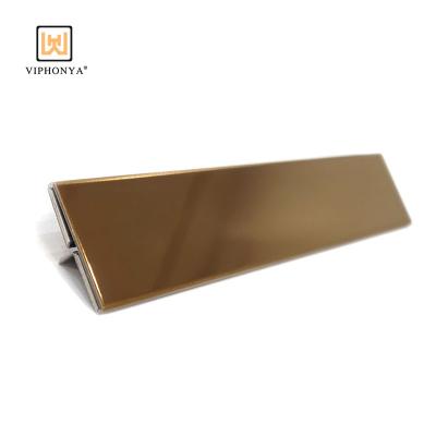 China Viphonya 2022 Modern T Customized 304 Stainless Steel T Profile Metal Tile Trim Flooring Customized for sale