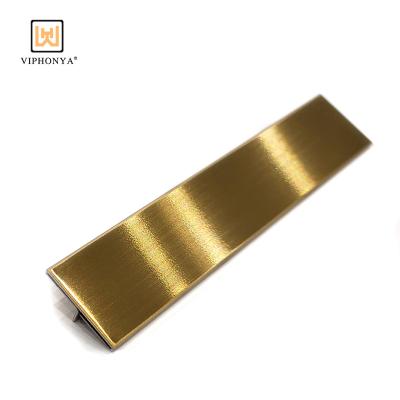 China Modern Metal Joint Panels Tile Edge Profiles For Floor And Wall Edges Decoration Stainless Steel Tile Trim Wall Edge Trim for sale