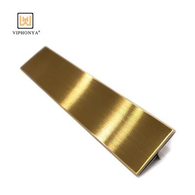 China High Quality Decorative 304 Stainless Steel T-shape Modern Tile Accessories Profiles Factory Directly Free Sample for sale