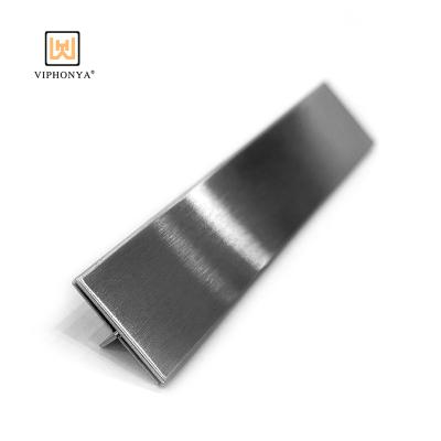 China Modern high quality tile edging profiles for floor and wall edges decoration 304 stainless steel tile trims wall edge trims for sale