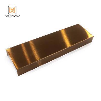 China Modern Metal Profile Viphonya ODM&OEM Stainless Steel U Profile Tile Trim Decoration U Shaped Wall Corner for sale